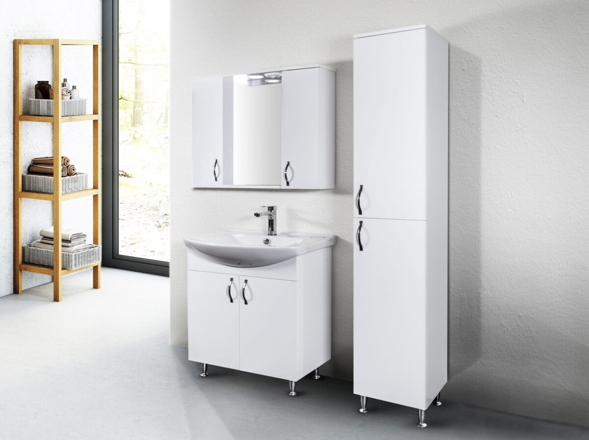 Aloni Aleco Armoire Bas (80cm) - Blanc – Image 5