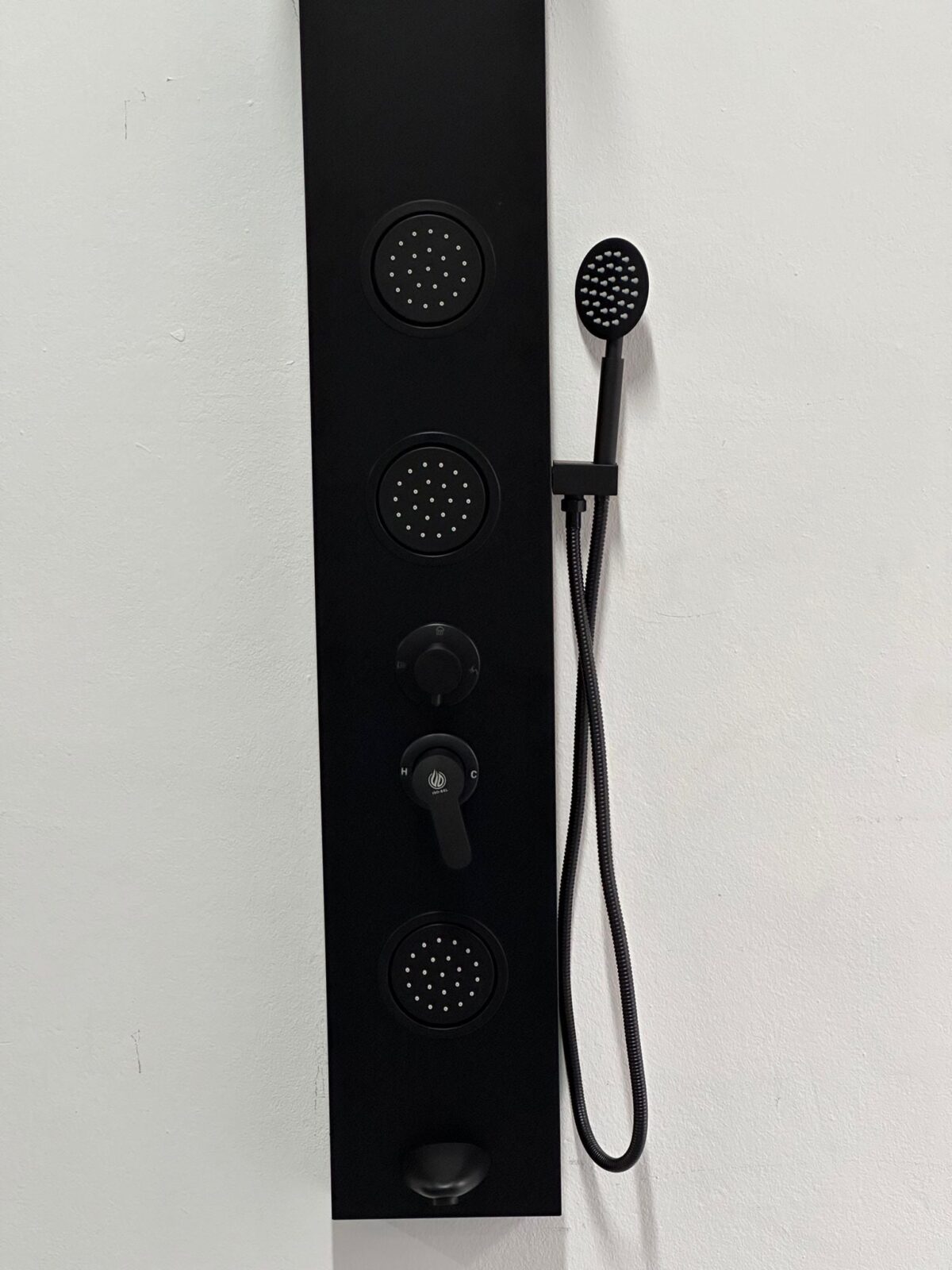 Douche Panel Matt Black - Image 3