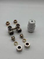 ERFU H-BLOCK CONNECTION SET FOR WALL OUTLET WITH THERMOSTATIC HEAD M30-1/2M-16/2 - Image 2