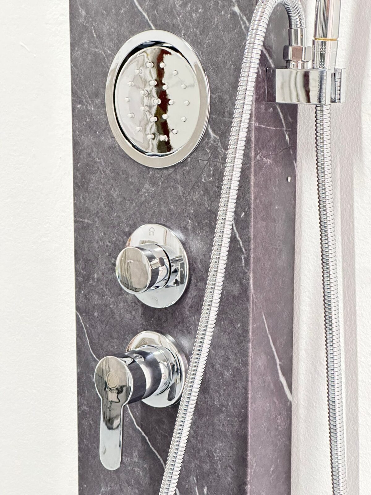 PANNEAU DE DOUCHE MARBRE NOIR MAT – Image 4