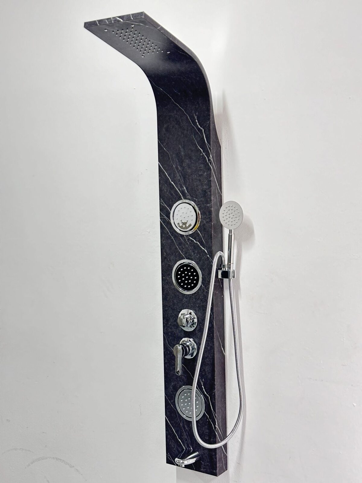 PANNEAU DE DOUCHE MARBRE NOIR MAT – Image 9