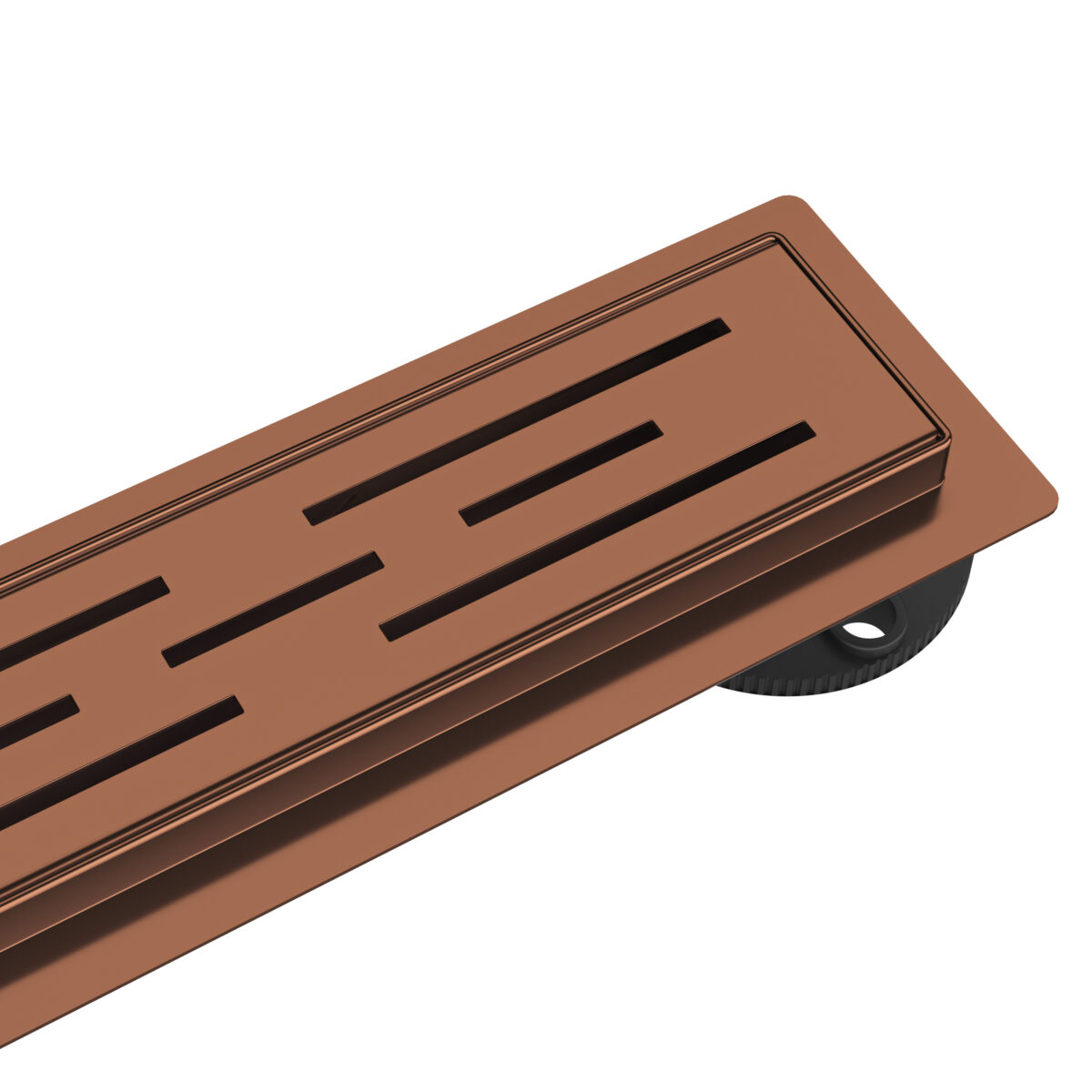 Aloni Shower Drain – With Grate – Complete – 70cm – Brushed Copper - Image 2