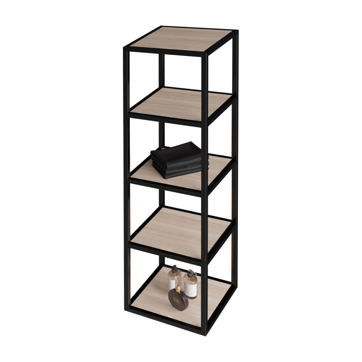 Armoire À Colonne Aloni Sharp (30x35x135cm) - Noisette – Image 3