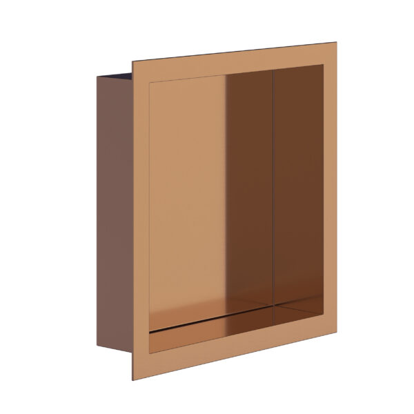 NICHE ENCASTRÉE ALONI (300X300X70MM) - CUIVRE BROSSÉ