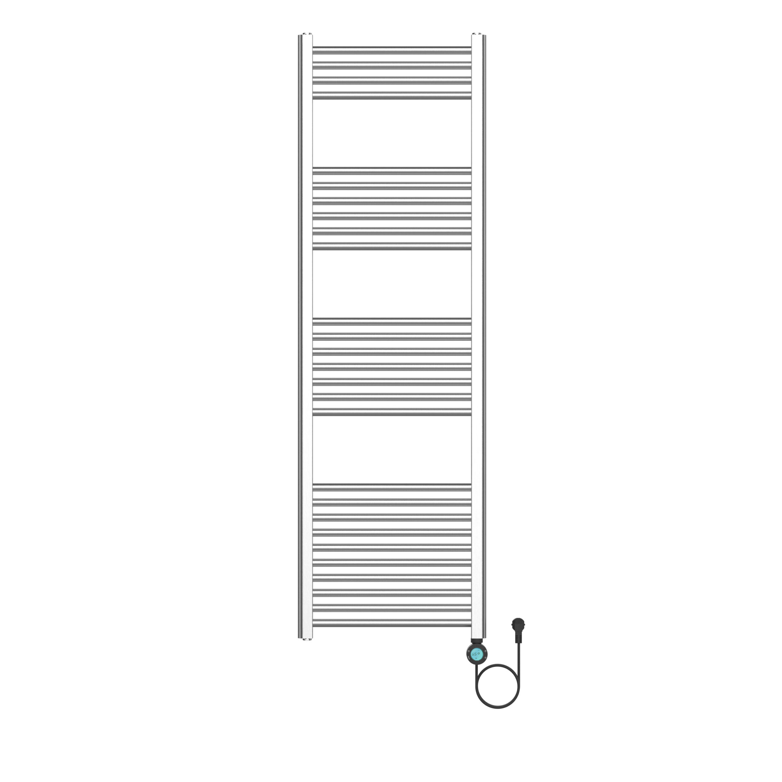 BELRAD ELEKTRISCHE HANDDOEKRADIATOR - MET DIGITALE, PROGRAMMEERBARE THERMOSTAAT - SLIMME WIFI - AANSLUITING RECHTS - 700W - 1600X500 MM - GEBORSTELD RVS