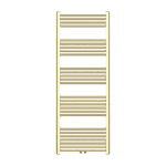 BELRAD HANDDOEKRADIATOR - LINKS-RECHTS/MIDDEN AANSLUITING - 557 WATT - 1600X600CM - GEBORSTELD GOUD
