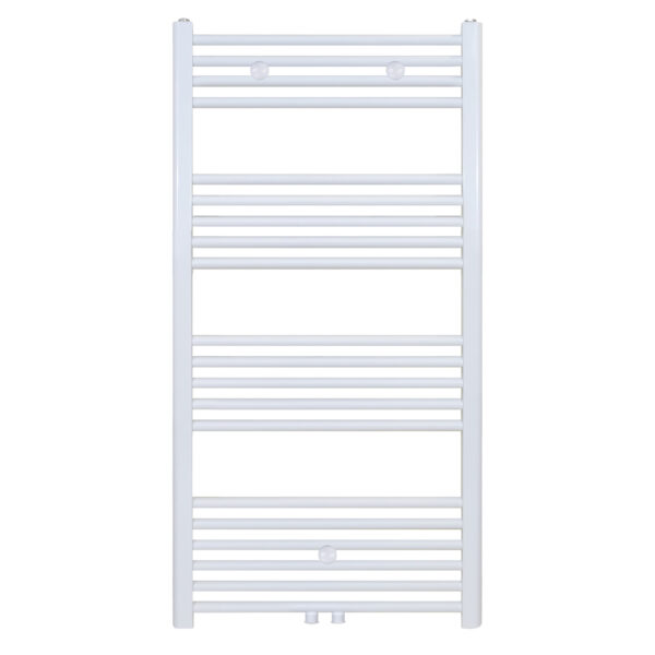 RADIATEUR SÈCHE-SERVIETTES BELRAD - CONNEXION GAUCHE-DROITE/CENTRE - 616 WATTS - 1200X600CM - BLANC MAT