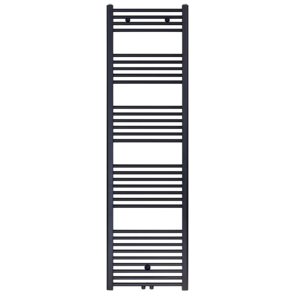 RADIATEUR SÈCHE-SERVIETTES BELRAD - CONNEXION GAUCHE-DROITE/CENTRE - 821 WATTS - 1800X500CM - NOIR MAT