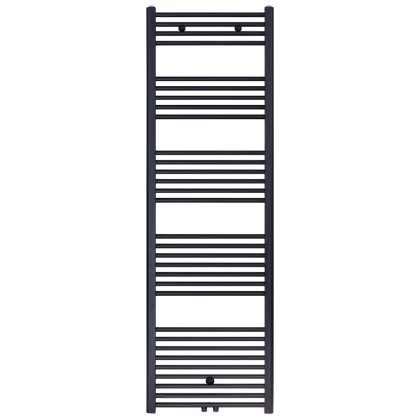 BELRAD HANDDOEKRADIATOR - LINKS-RECHTS/MIDDEN AANSLUITING - 944 WATT - 1800X600CM - MAT ZWART
