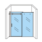 Porte Coulissante De Douche Aloni En Niche 8mm (140x200cm) – Image 2