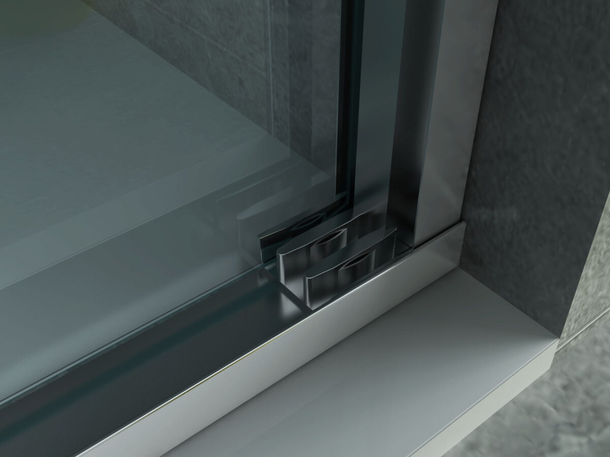 Porte Coulissante Niche 3 Parties Aloni 8mm (140x200cm) – Image 2