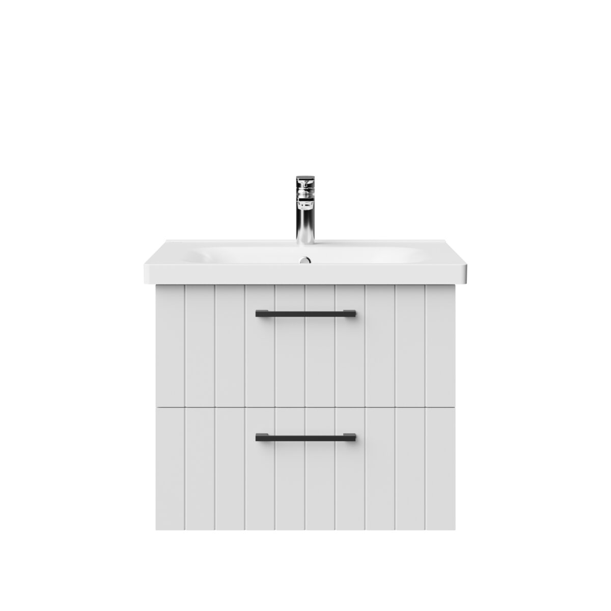 Creavit D10 Armoire Lavabo Avec 2 Tiroirs 60,6 Cm - Blanc – Image 4