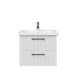 Creavit D10 Armoire Lavabo Avec 2 Tiroirs 80 Cm - Blanc – Image 13