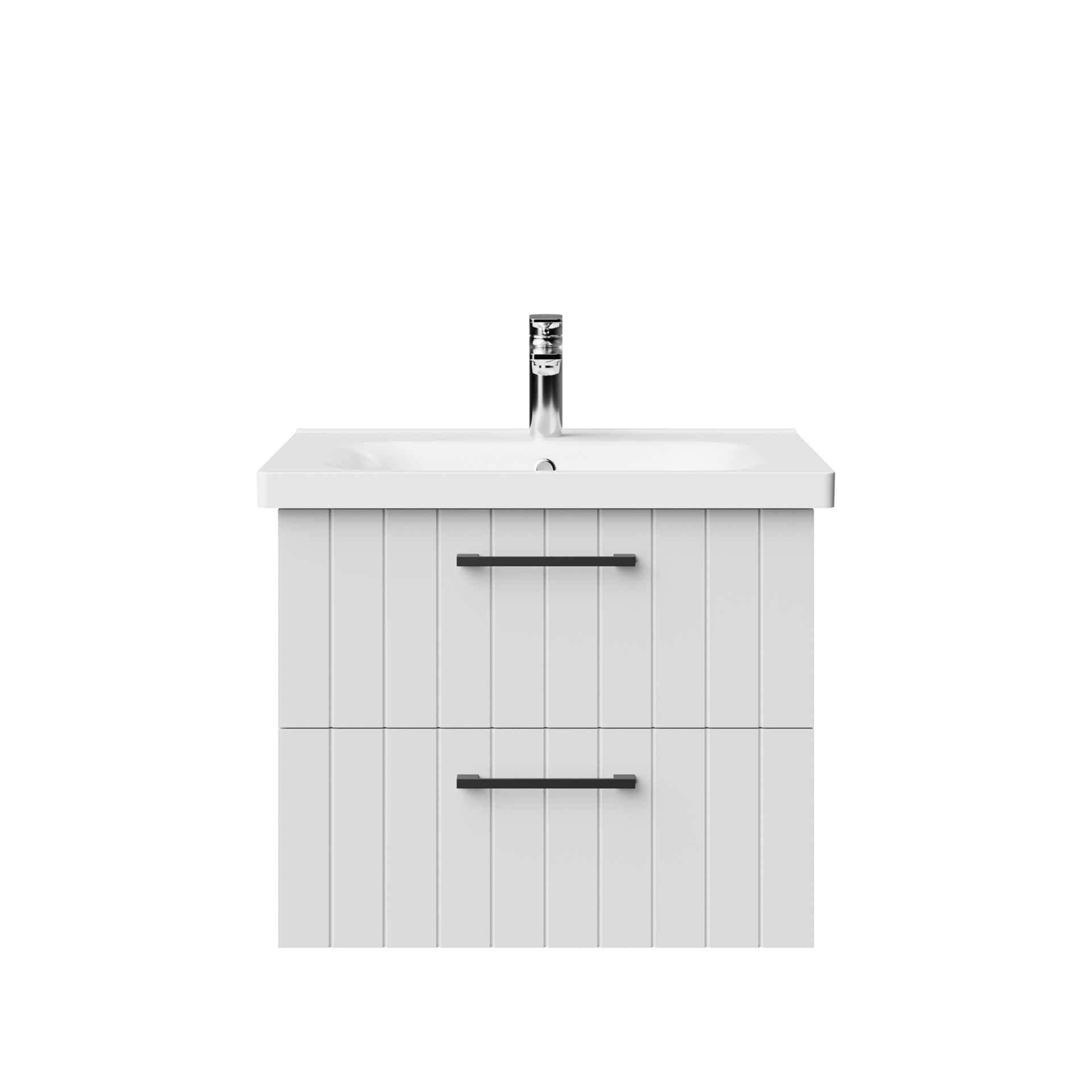 D10.LD065.2CK.ML_.BYZ_.LK_.BYZ_2-4.jpg CREAVIT D10 WASHBASIN CABINET WITH 2 DRAWERS 60,6 CM - WHITE - Image 1