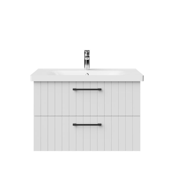 CREAVIT D10 WASHBASIN CABINET WITH 2 DRAWERS 80CM - WHITE