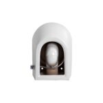 DARLO WALL-HUNG TOILET WITH BIDET - RIMLESS - WITH COLD WATER BIDET TAP - WITHOUT SEAT - COMPACT 49 CM - GLOSSY WHITE - Image 6