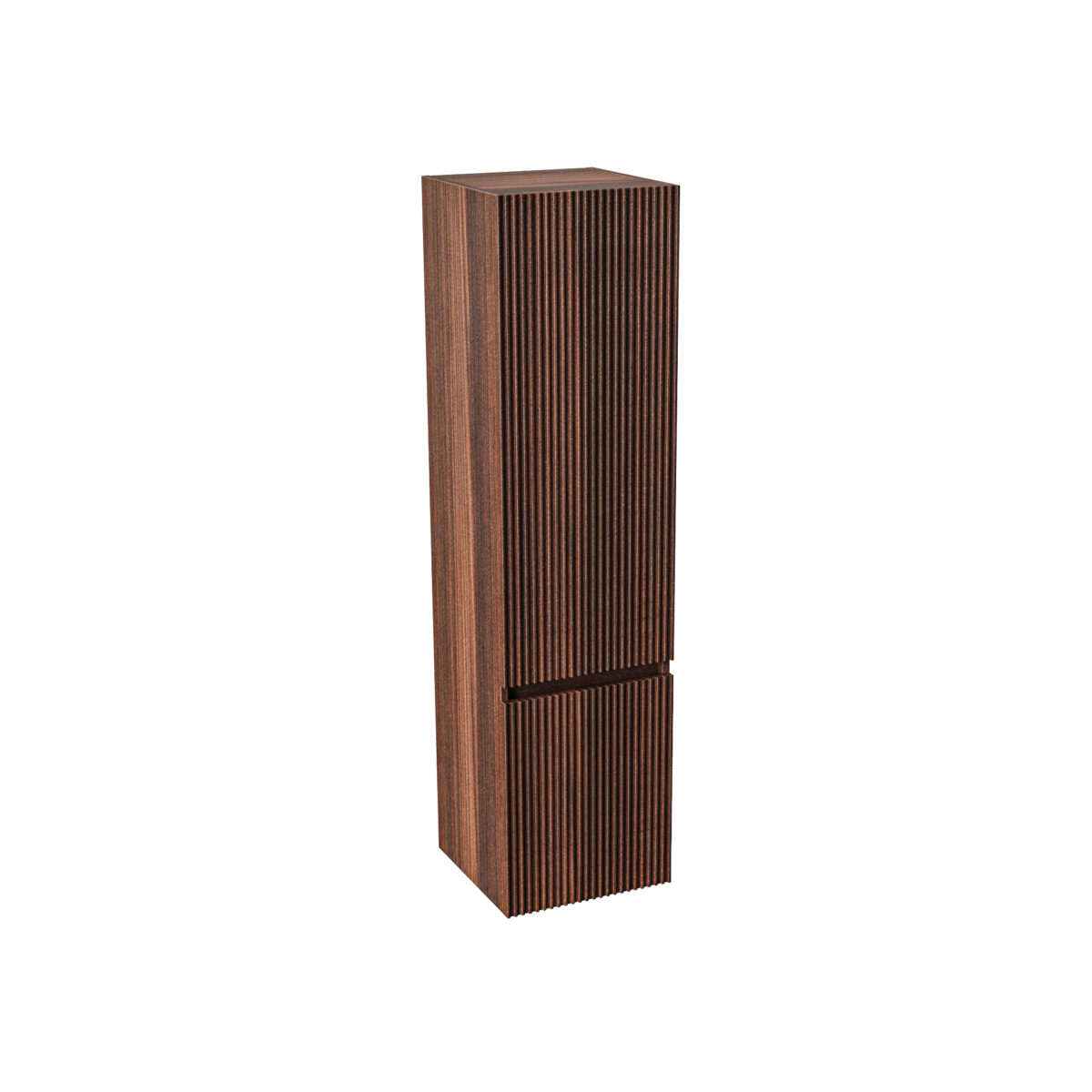 Armoire Lavabo Aloni Ela - 1 Tiroir - Sans Poignée - Fermeture Douce – 60x40x45 Cm - Wengé – Image 15