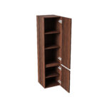 Armoire Lavabo Aloni Ela - 1 Tiroir - Sans Poignée - Fermeture Douce – 60x40x45 Cm - Wengé – Image 16