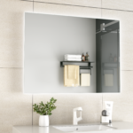 ERFU MIRROR LED ANTI FOG 80X60CM VIERKANT - Image 2