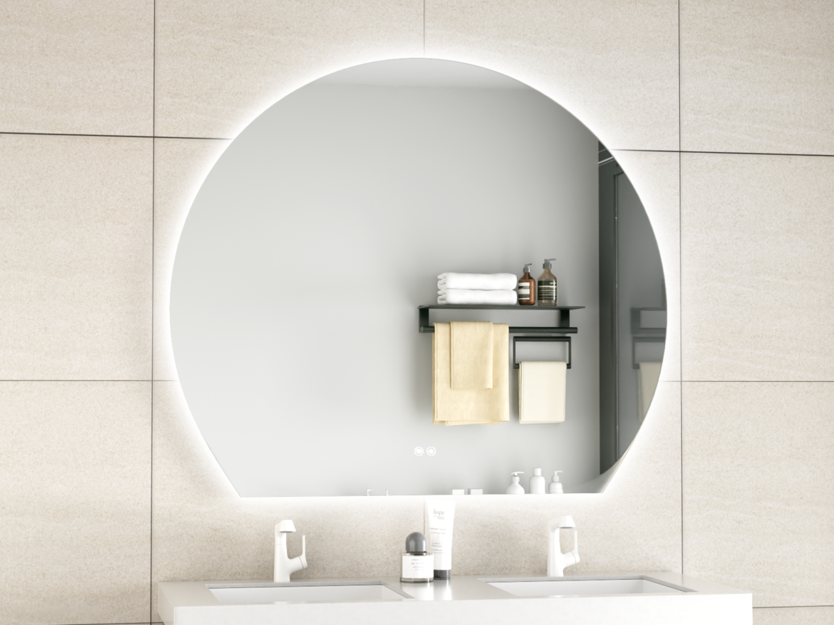 Erfu Miroir Led Anti Brouillard L120xh100cm – Image 2