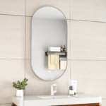 ERFU MIRROR LED ANTI FOG W50XH100CM GUNMETAL GRAY - Image 2