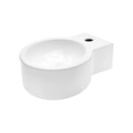 ALONI TOILET BASIN - WITHOUT OVERFLOW - WITH TAP HOLE - CERAMIC - 28X16X35CM - GLOSSY WHITE - Image 2