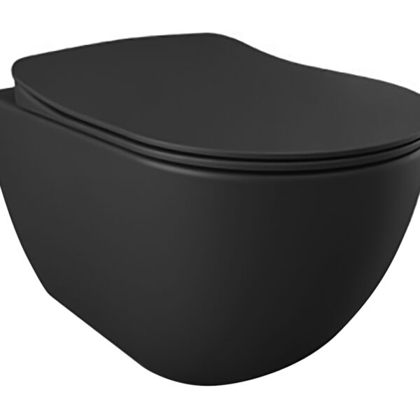 WC SUSPENDU DESIGN - NOIR MAT