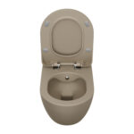 Wc Suspendu Rimoff Avec Pulvérisateur (Bidet) En Acier Inoxydable, Cappuccino Mat – Image 2