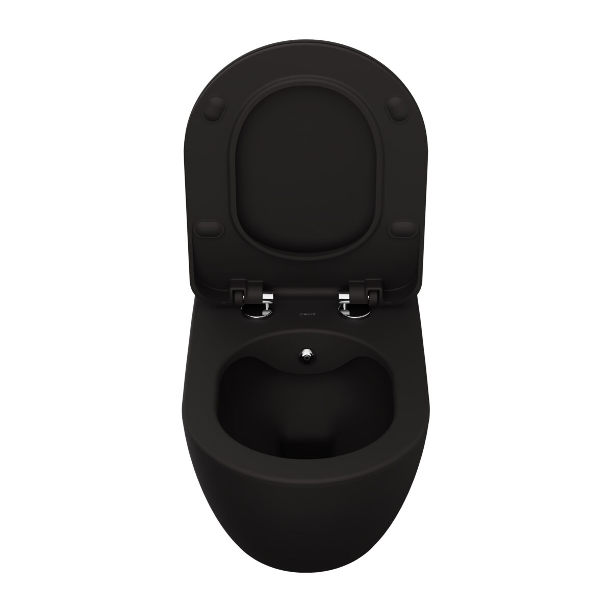 Rimoff Ophang Wc Met Rvs Sproeier (Bidet), Mat Zwart - Image 3