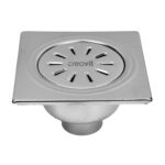 FLOOR SIPHON VERTICAL EXIT, COMPLETELY IN Acier inoxydable 15X15 Ø50