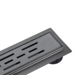 ALONI SHOWER DRAIN – WITH GRATE – COMPLETE – 90CM – BRUSHED GUNMETAL - Image 2