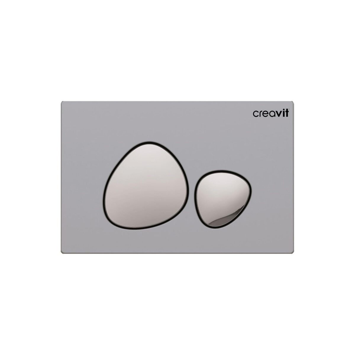 Creavit Spa Panneau De Commande - Matt Chrome With Polished Buttons – Image 1