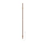 BELRAD ROD SÈCHE-SERVIETTES - ELECTRIC - SINGLE - 60W - Ø2,5CM - 150X6,3X12,7 CM - Cuivre brossé