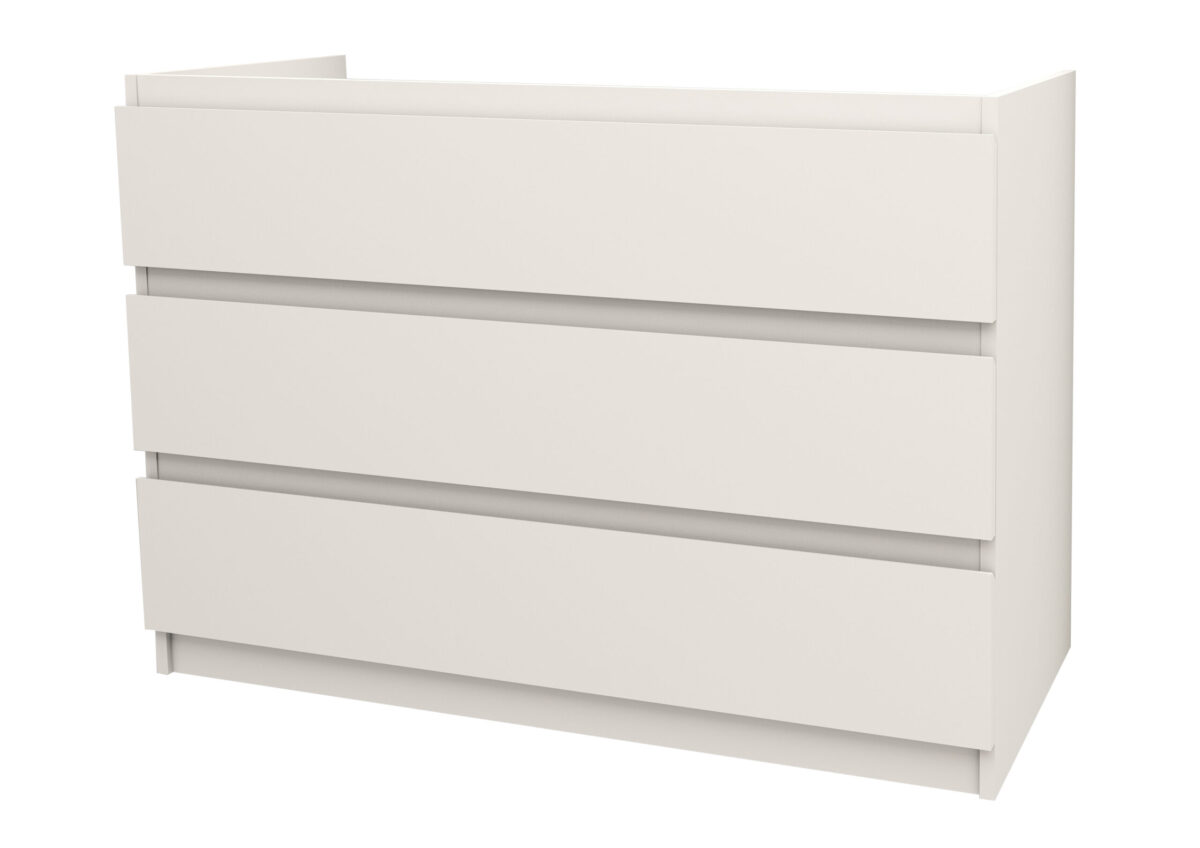 Armoire Bas Jupiter (120cm) - Blanc Mat – Image 2