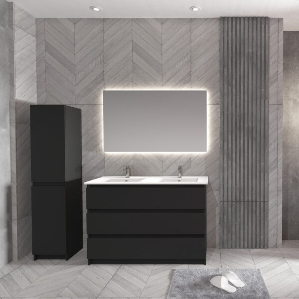 ARMOIRE BAS JUPITER (120CM) - NOIR