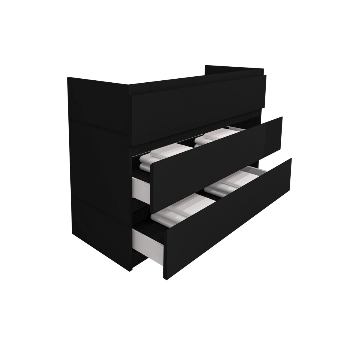 Armoire Bas Jupiter (120cm) - Noir – Image 6