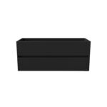 ALONI HAYAT VANITY UNIT - 2 DRAWERS - HANDLELESS - SOFT CLOSE – 119,5X50X45 CM - MATT BLACK