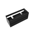 Armoire Colonne Aloni Hayat - 2 Portes - Sans Poignée - Softclose - Réversible - 35x135x35 Cm - Noir Mat – Image 14