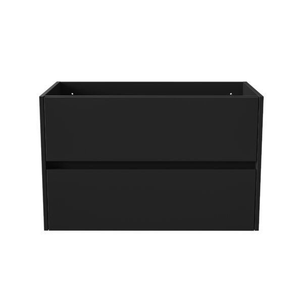 ALONI HAYAT VANITY UNIT - 2 DRAWERS - HANDLELESS - SOFT CLOSE – 79,5X50X45 CM - MATT BLACK