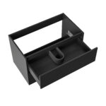 ALONI HAYAT VANITY UNIT - 2 DRAWERS - HANDLELESS - SOFT CLOSE – 79,5X50X45 CM - MATT BLACK - Image 3