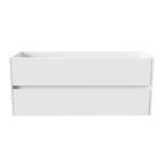 ALONI HAYAT VANITY UNIT - 2 DRAWERS - HANDLELESS - SOFT CLOSE – 119,5X50X45 CM - GLOSSY WHITE