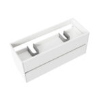 Armoire Colonne Aloni Hayat - 2 Portes - Sans Poignée - Softclose - Réversible - 35x135x35 Cm - Blanc Brillant – Image 10