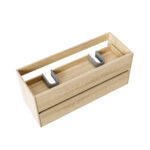 Aloni Hayat Wastafelkast - 2 Laden - Softclose - Greeploos - 119,5x50x45 Cm - Eiken - Afbeelding 2