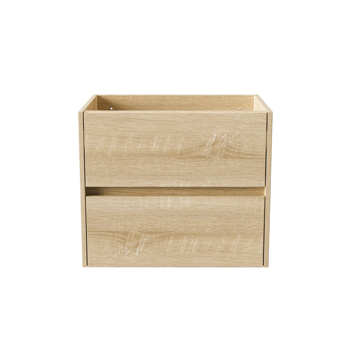 Aloni Hayat Armoire Lavabo - 2 Tiroirs - Softclose - Sans Poignée - 59,5x50x45 Cm - Chêne – Image 7