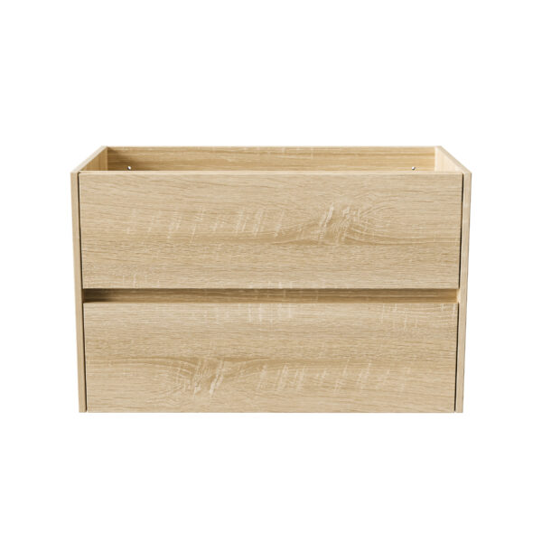 ALONI HAYAT VANITY UNIT - 2 DRAWERS - HANDLELESS - SOFT CLOSE – 79,5X50X45 CM - OAK