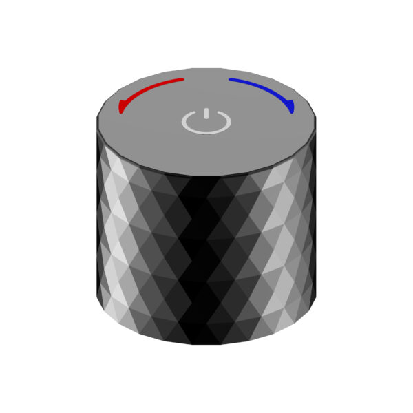 ALONI FLOW PUSH BUTTON CONCEALED TAP - Noir brillant