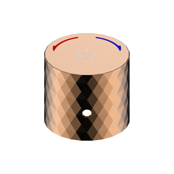 ALONI FLOW PUSH BUTTON OPBOUW TAP - GLOSSY ROSE COPPER