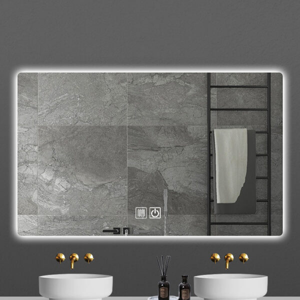 MIROIR LED ALONI QUEEN AVEC CHAUFFAGE (80X60CM)