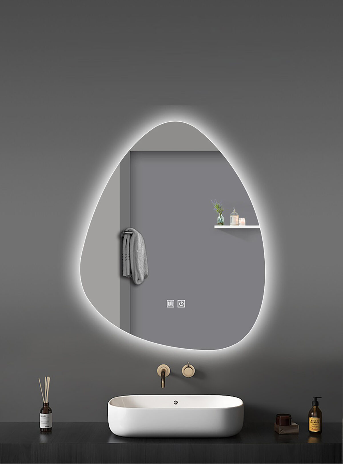 Miroir Led Aloni Uovo Chauffant (60x80cm) – Image 2