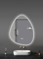 ALONI UOVO MIRROR - WITH LED LIGHTING - EGG-SHAPED - FRAMELESS - WITH HEATING - LED COLOR TEMPERATURE 3500-6500K - 60X80CM - Image 2